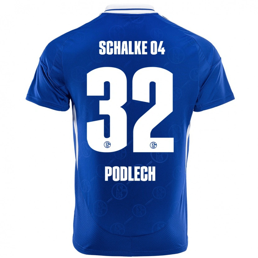 DanxenキッズLuca Podlech#32ロイヤルブルーホームシャツ2024/25ジャージーユニフォーム