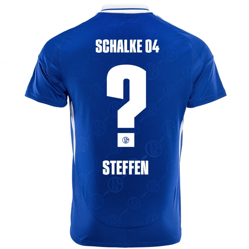 DanxenキッズKjell Steffen#0ロイヤルブルーホームシャツ2024/25ジャージーユニフォーム