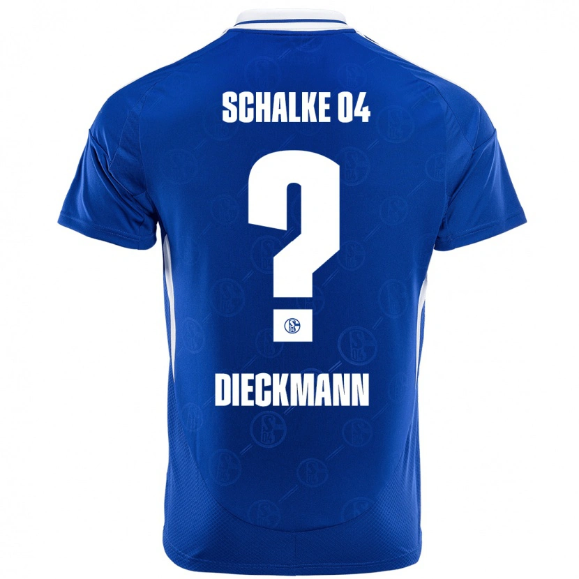 DanxenキッズJonas Dieckmann#0ロイヤルブルーホームシャツ2024/25ジャージーユニフォーム