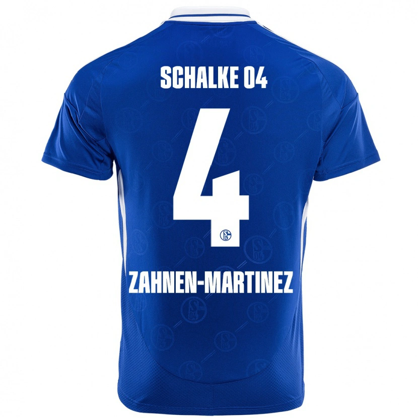 DanxenキッズPablo Zahnen-Martinez#4ロイヤルブルーホームシャツ2024/25ジャージーユニフォーム