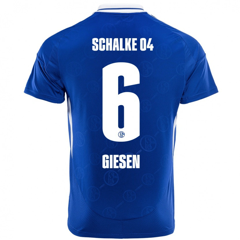 DanxenキッズTim Giesen#6ロイヤルブルーホームシャツ2024/25ジャージーユニフォーム