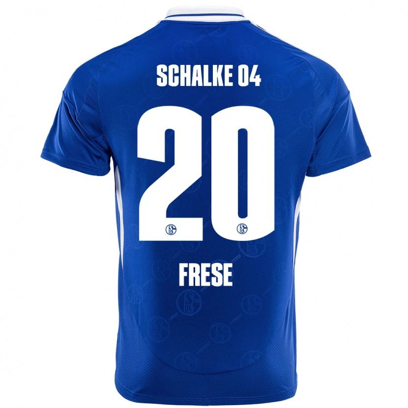 DanxenキッズNiklas Frese#20ロイヤルブルーホームシャツ2024/25ジャージーユニフォーム