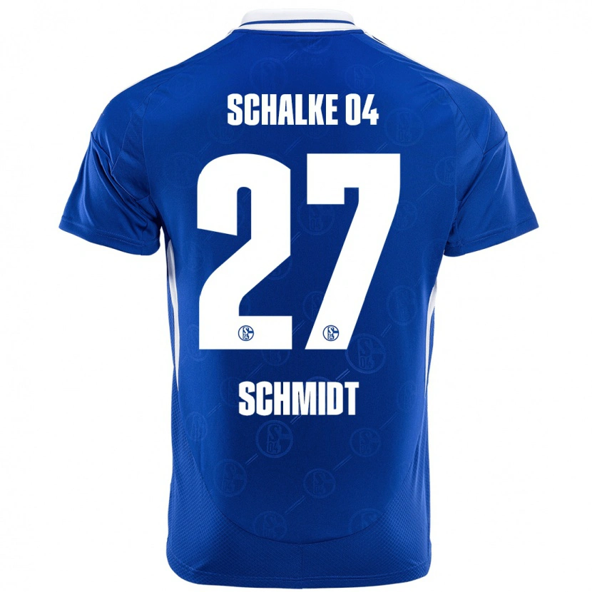 DanxenキッズTim Schmidt#27ロイヤルブルーホームシャツ2024/25ジャージーユニフォーム