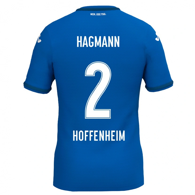 DanxenキッズFelix Hagmann#2ロイヤルブルーホームシャツ2024/25ジャージーユニフォーム