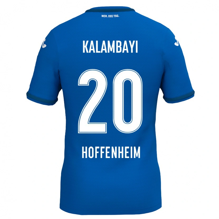 DanxenキッズSimon Kalambayi#20ロイヤルブルーホームシャツ2024/25ジャージーユニフォーム