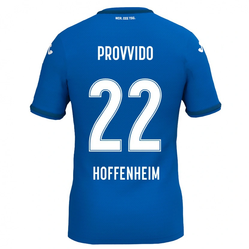 DanxenキッズLuca Provvido#22ロイヤルブルーホームシャツ2024/25ジャージーユニフォーム