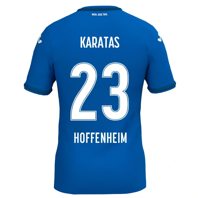DanxenキッズCan Karatas#23ロイヤルブルーホームシャツ2024/25ジャージーユニフォーム