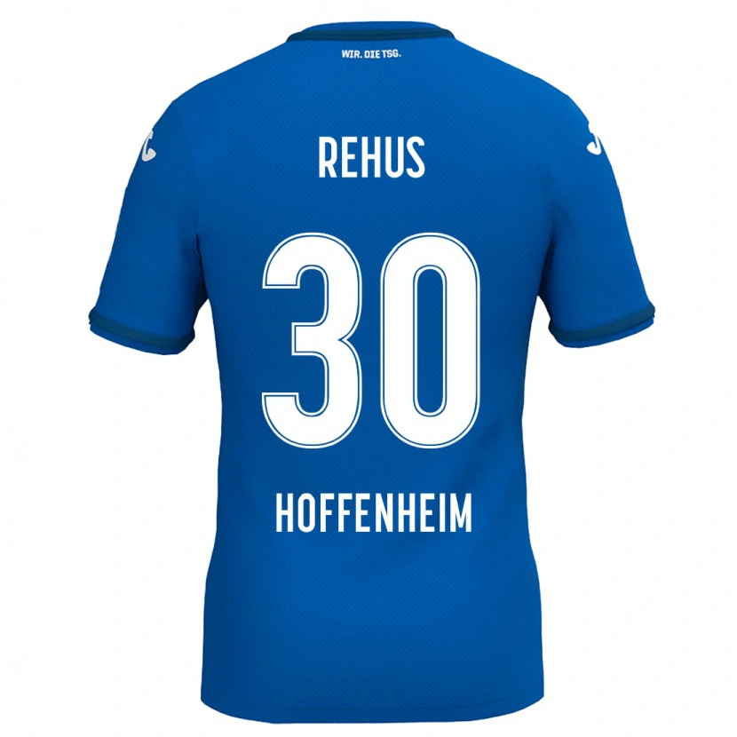 DanxenキッズMilan Rehus#30ロイヤルブルーホームシャツ2024/25ジャージーユニフォーム