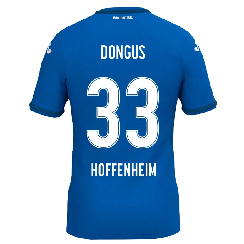 DanxenキッズFabienne Dongus#33ロイヤルブルーホームシャツ2024/25ジャージーユニフォーム