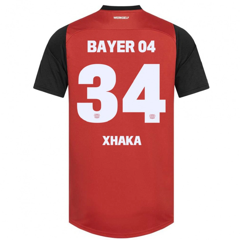 Danxenキッズグラニト・ジャカ#34赤黒ホームシャツ2024/25ジャージーユニフォーム