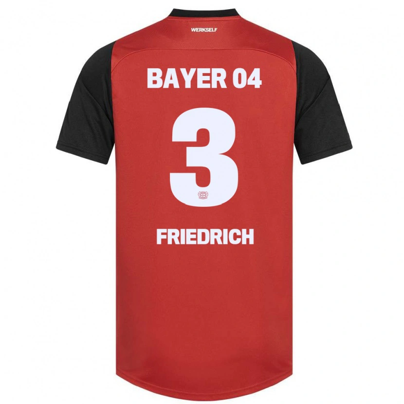 DanxenキッズMelissa Friedrich#3赤黒ホームシャツ2024/25ジャージーユニフォーム