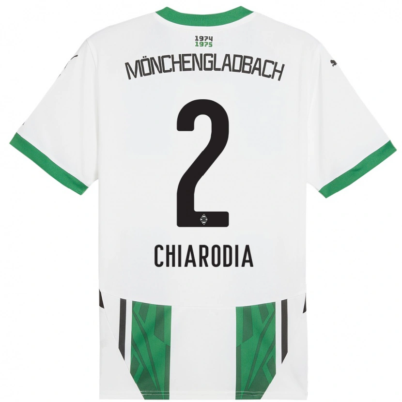Danxenキッズファビオ・キアロディア#2白緑ホームシャツ2024/25ジャージーユニフォーム