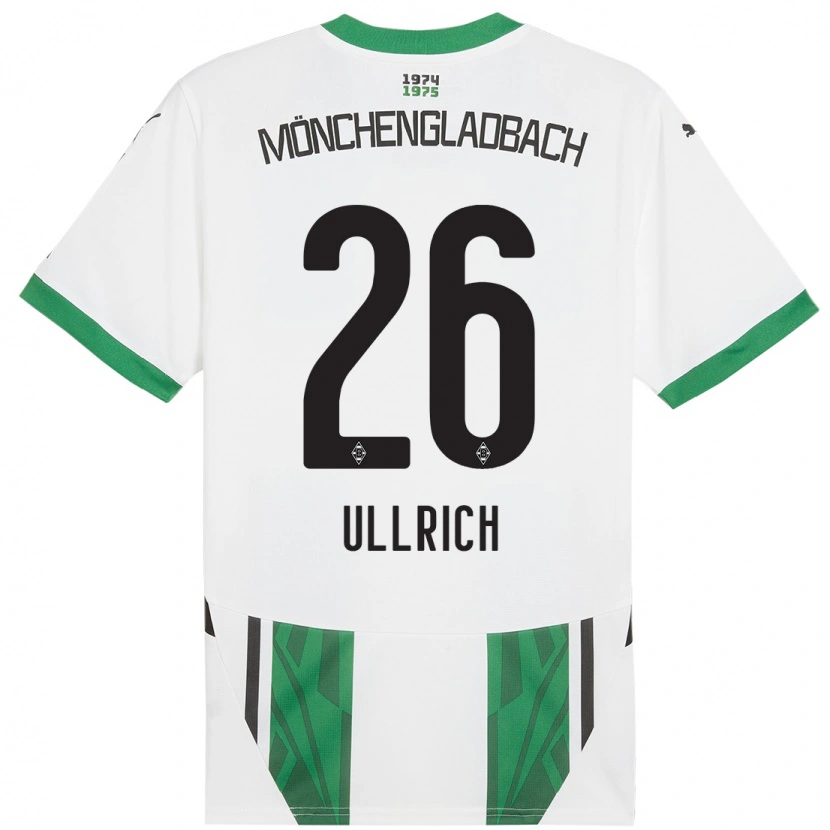 Danxenキッズルーカス・ウルリッヒ#26白緑ホームシャツ2024/25ジャージーユニフォーム