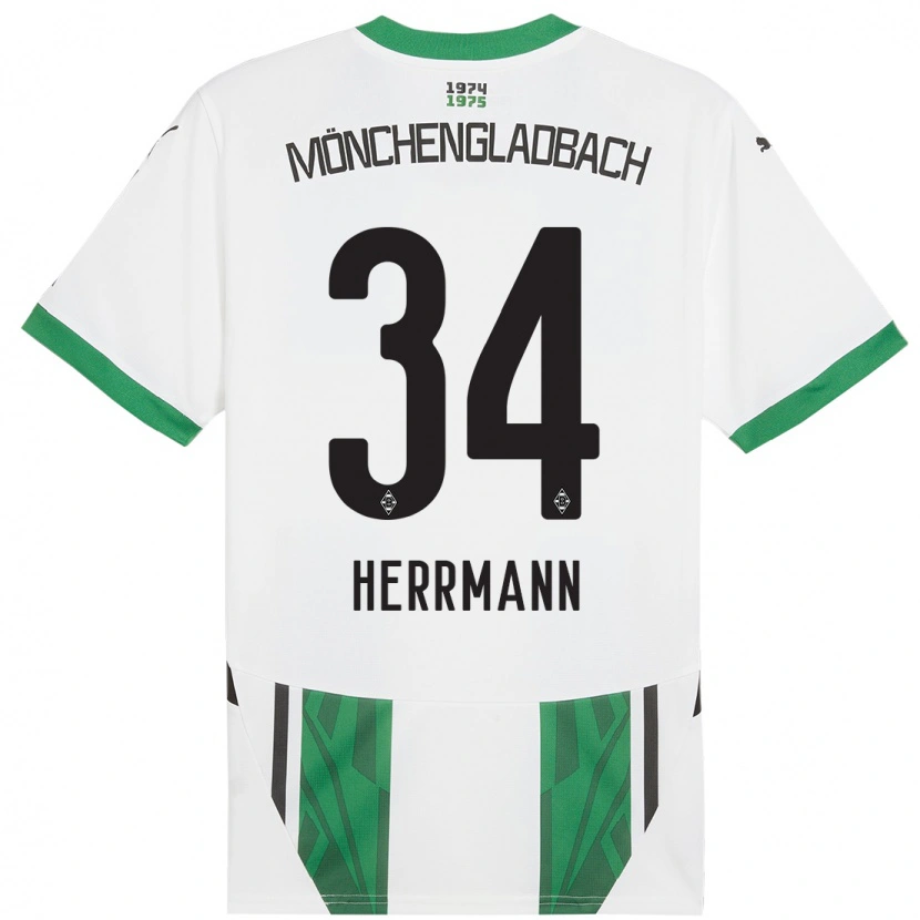 Danxenキッズチャールズ・ハーマン#34白緑ホームシャツ2024/25ジャージーユニフォーム