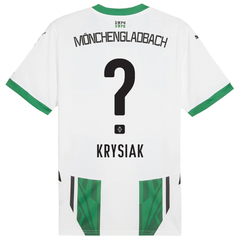 Danxenキッズバルトロミエジ・クリシアク#0白緑ホームシャツ2024/25ジャージーユニフォーム