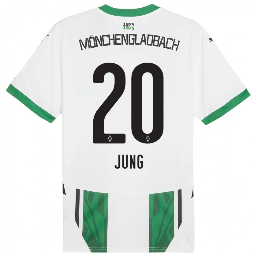 Danxenキッズチョン・インギョム#20白緑ホームシャツ2024/25ジャージーユニフォーム