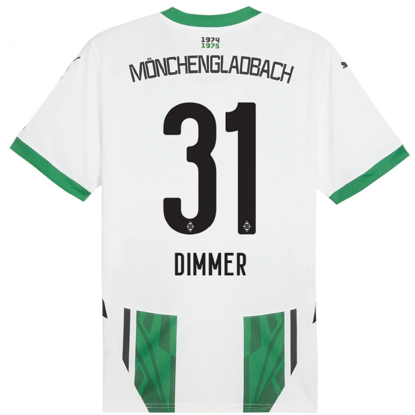 Danxenキッズフロリアン・ディマー#31白緑ホームシャツ2024/25ジャージーユニフォーム
