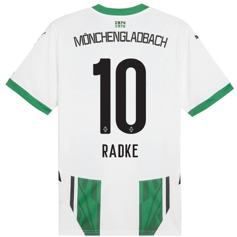 Danxenキッズラウラ・ラドク#10白緑ホームシャツ2024/25ジャージーユニフォーム