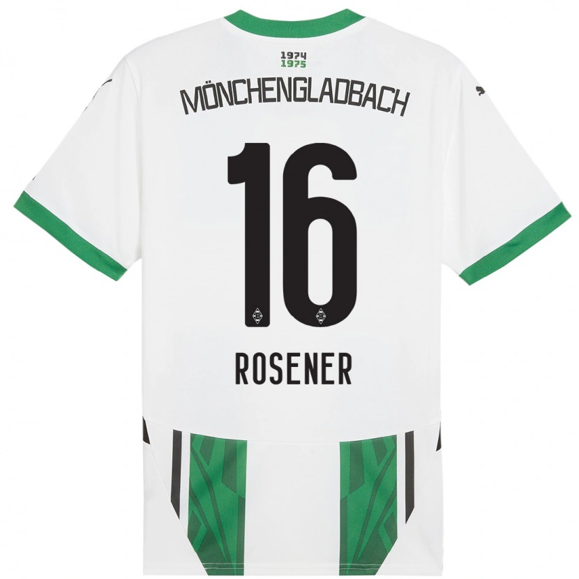 DanxenキッズChiara Rösener#16白緑ホームシャツ2024/25ジャージーユニフォーム