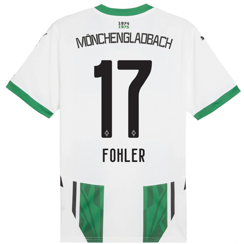 DanxenキッズSelma Fohler#17白緑ホームシャツ2024/25ジャージーユニフォーム