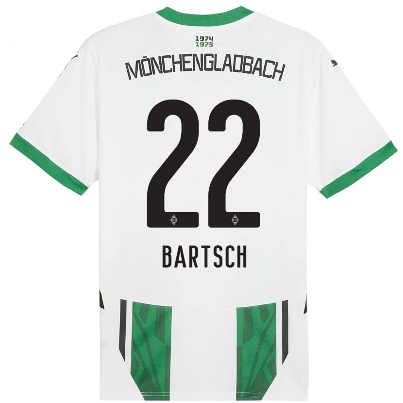 Danxenキッズクリスティーナ・バーチ#22白緑ホームシャツ2024/25ジャージーユニフォーム
