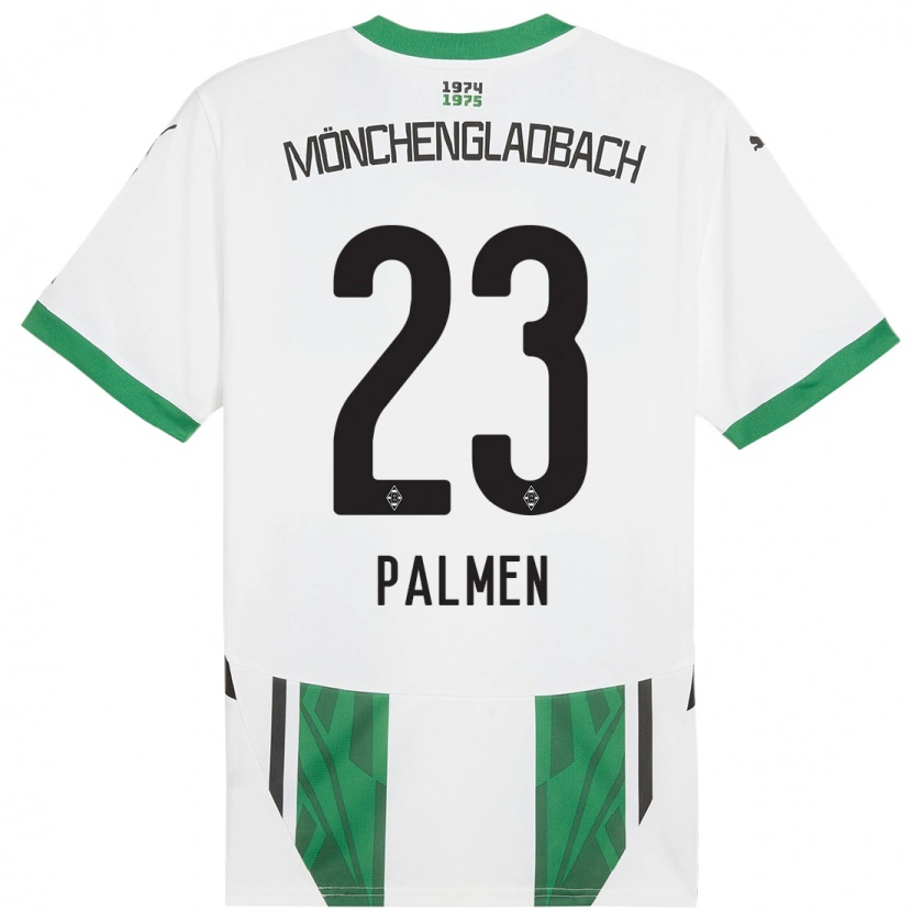 DanxenキッズLuisa Palmen#23白緑ホームシャツ2024/25ジャージーユニフォーム