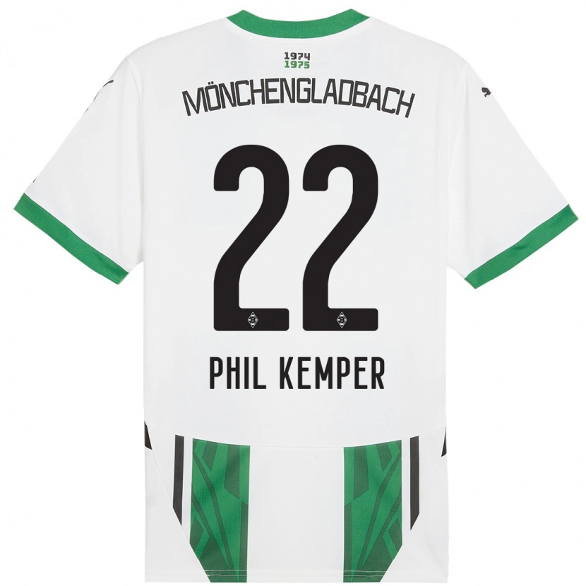 Danxenキッズフィル・ケンパー#22白緑ホームシャツ2024/25ジャージーユニフォーム