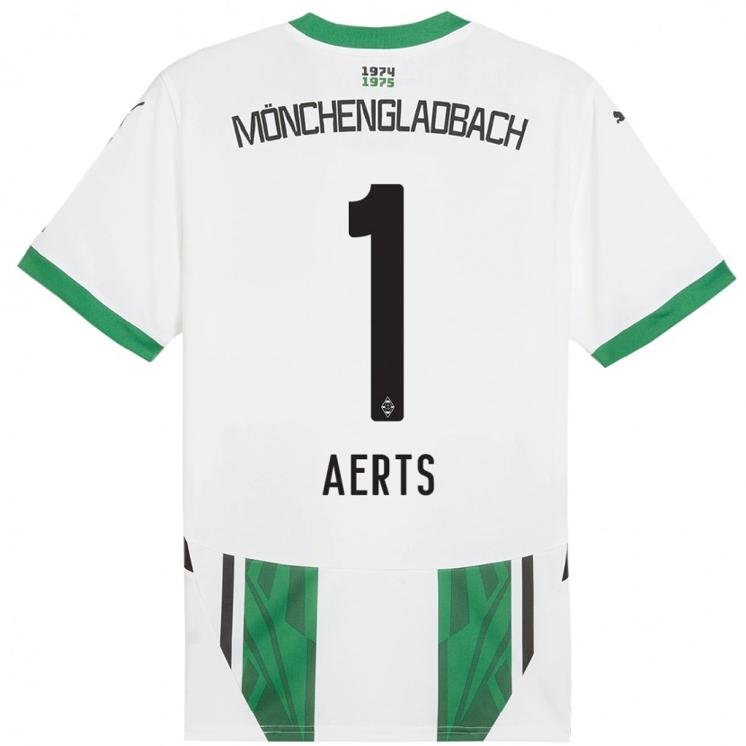 Danxenキッズリヴ・アーツ#1白緑ホームシャツ2024/25ジャージーユニフォーム