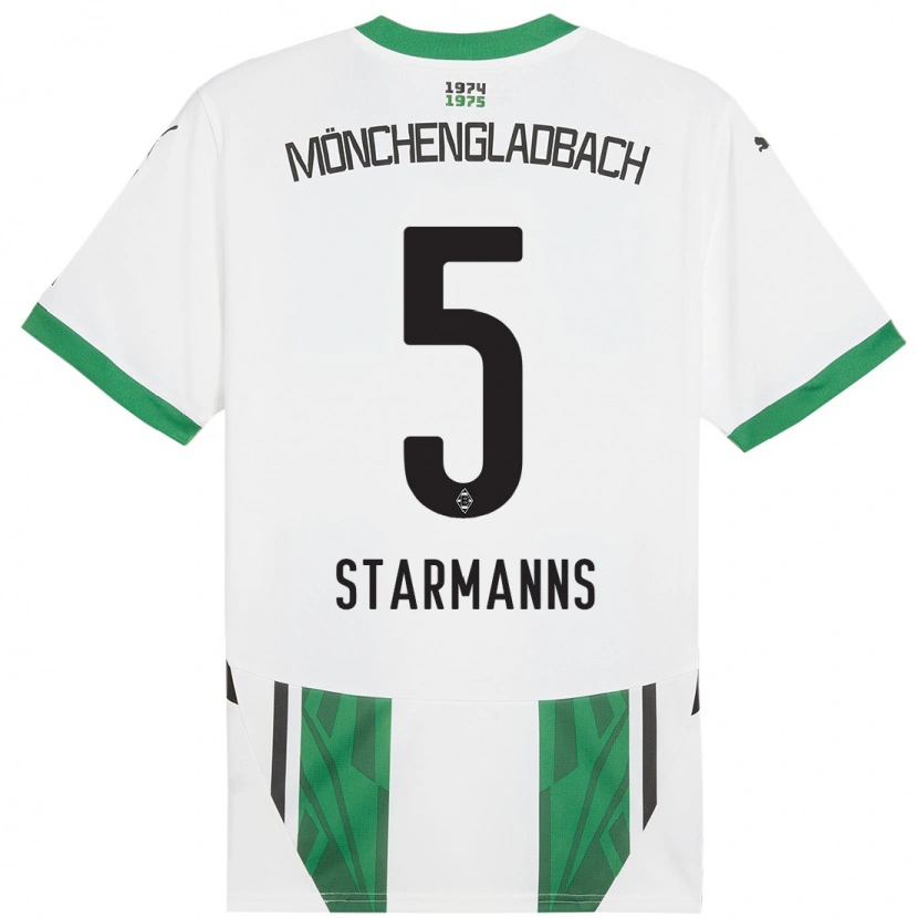 Danxenキッズサンドラ・スターマンズ#5白緑ホームシャツ2024/25ジャージーユニフォーム