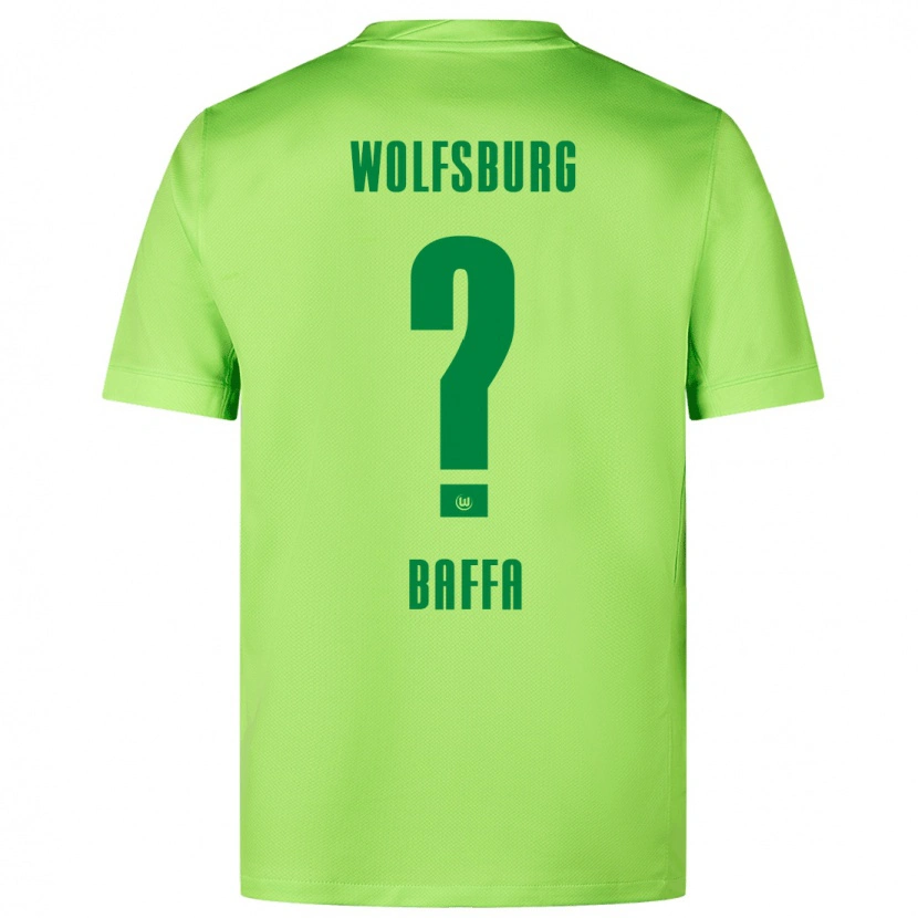 DanxenキッズSalvatore Baffa#0蛍光グリーンホームシャツ2024/25ジャージーユニフォーム