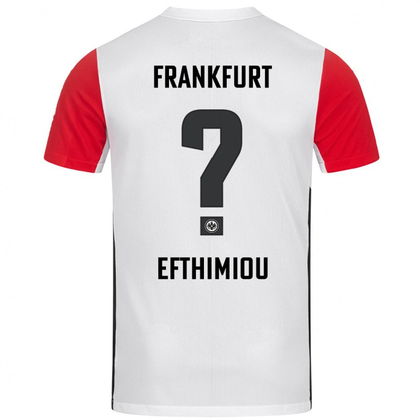 DanxenキッズSissis Efthimiou#0白 赤ホームシャツ2024/25ジャージーユニフォーム