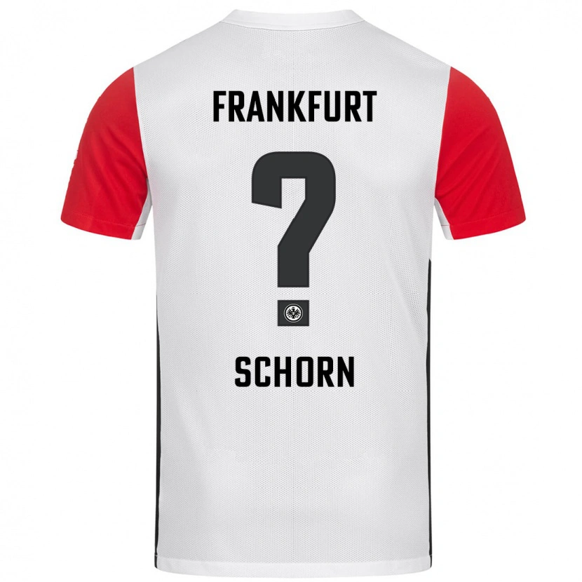 DanxenキッズMoritz Schorn#0白 赤ホームシャツ2024/25ジャージーユニフォーム