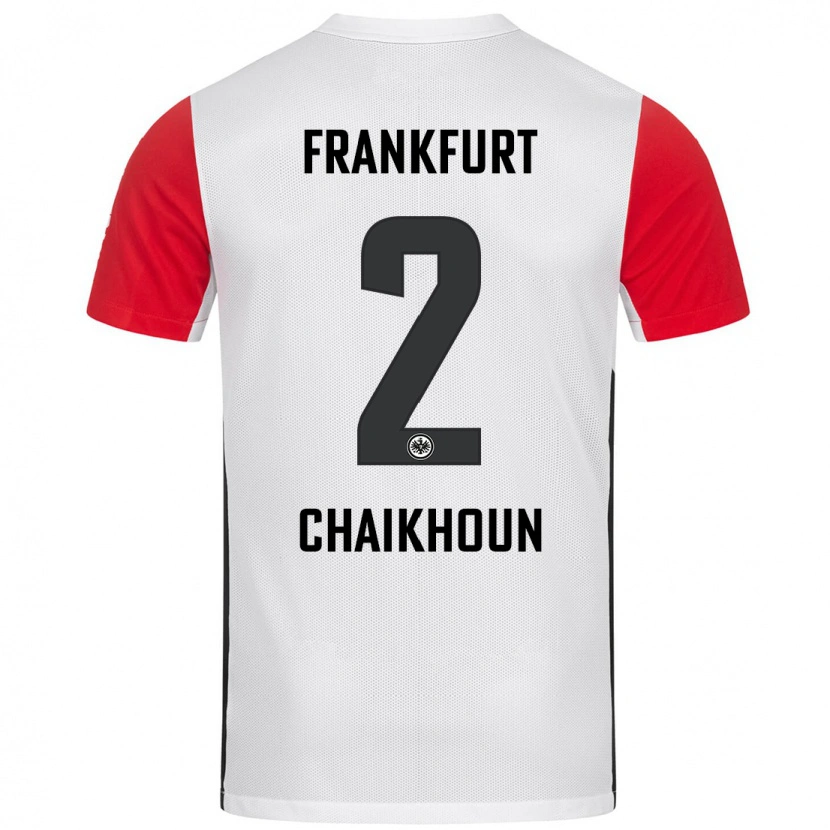 Danxenキッズアユーブ・チャイフーン#2白 赤ホームシャツ2024/25ジャージーユニフォーム