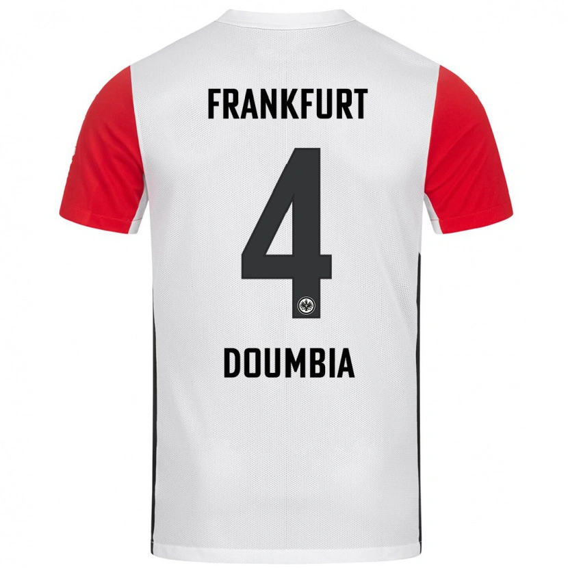 Danxenキッズフセニー・ドゥンビア#4白 赤ホームシャツ2024/25ジャージーユニフォーム