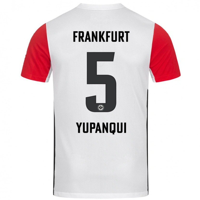 Danxenキッズフィリップ・ユパンキ#5白 赤ホームシャツ2024/25ジャージーユニフォーム