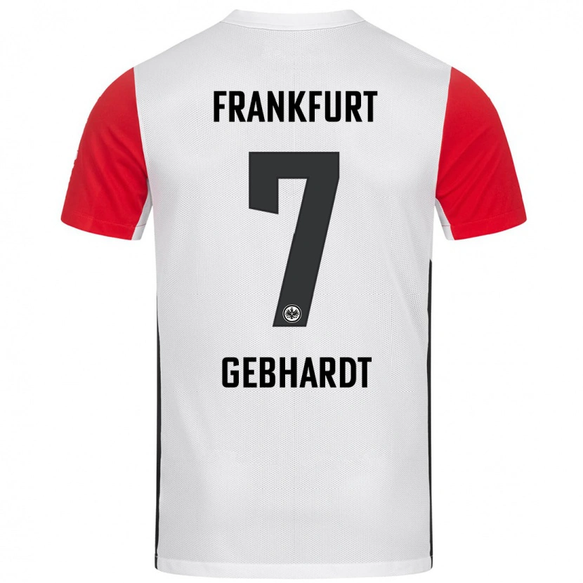 Danxenキッズルカ・ゲプハルト#7白 赤ホームシャツ2024/25ジャージーユニフォーム