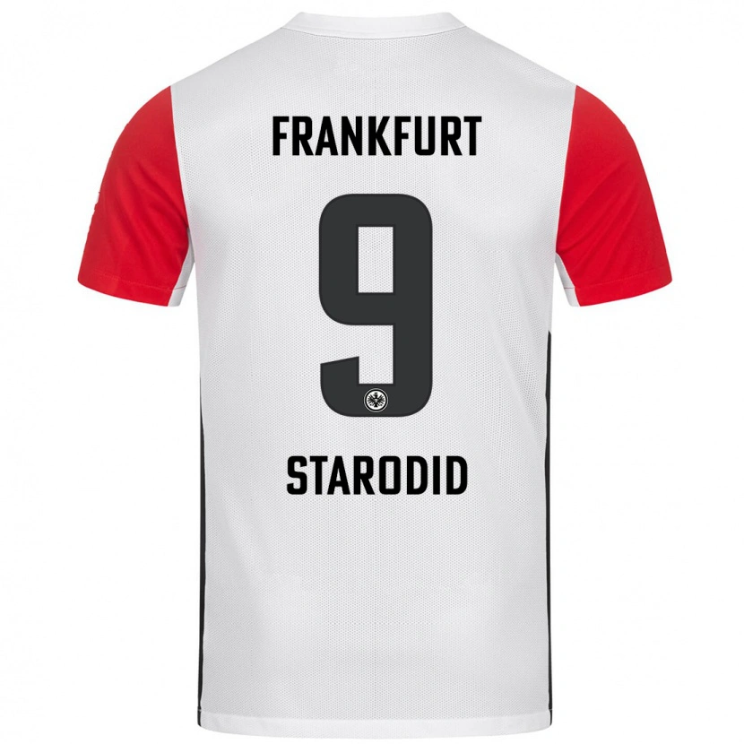 Danxenキッズダニエル・スタロディッド#9白 赤ホームシャツ2024/25ジャージーユニフォーム