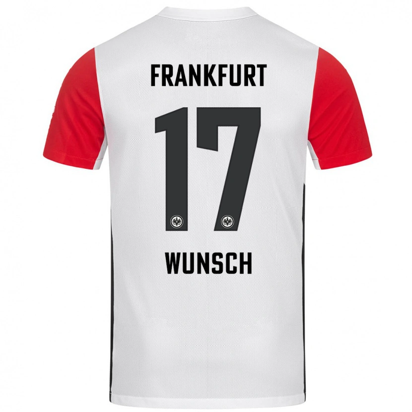Danxenキッズポール・ヴンシュ#17白 赤ホームシャツ2024/25ジャージーユニフォーム