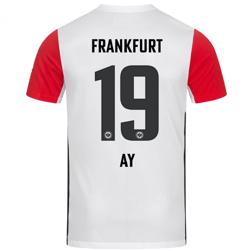 Danxenキッズウグル・アイ#19白 赤ホームシャツ2024/25ジャージーユニフォーム