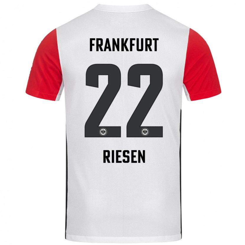 Danxenキッズナディーン・リーセン#22白 赤ホームシャツ2024/25ジャージーユニフォーム