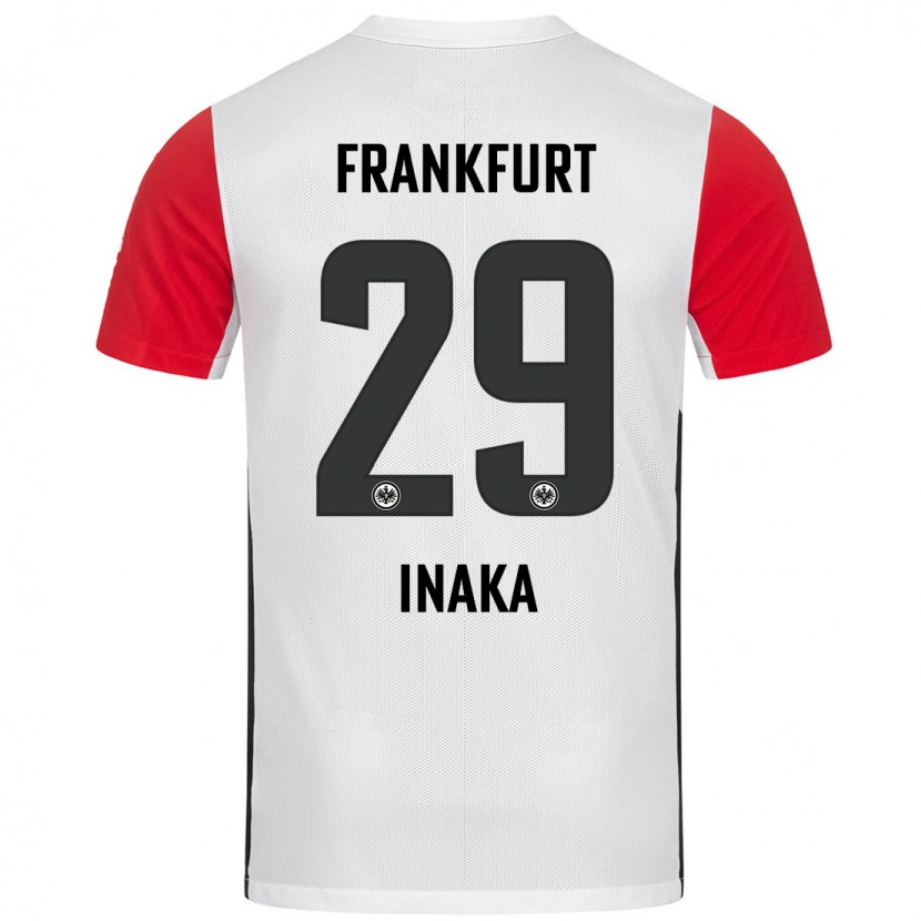 Danxenキッズアーサー・イナカ#29白 赤ホームシャツ2024/25ジャージーユニフォーム