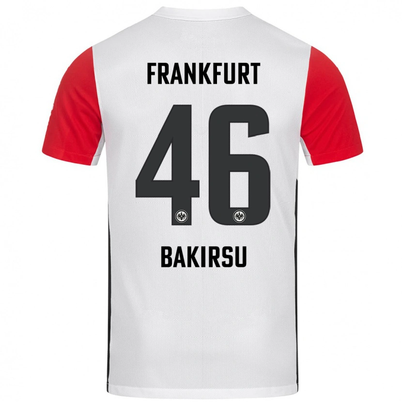Danxenキッズフセイン・バキルス#46白 赤ホームシャツ2024/25ジャージーユニフォーム