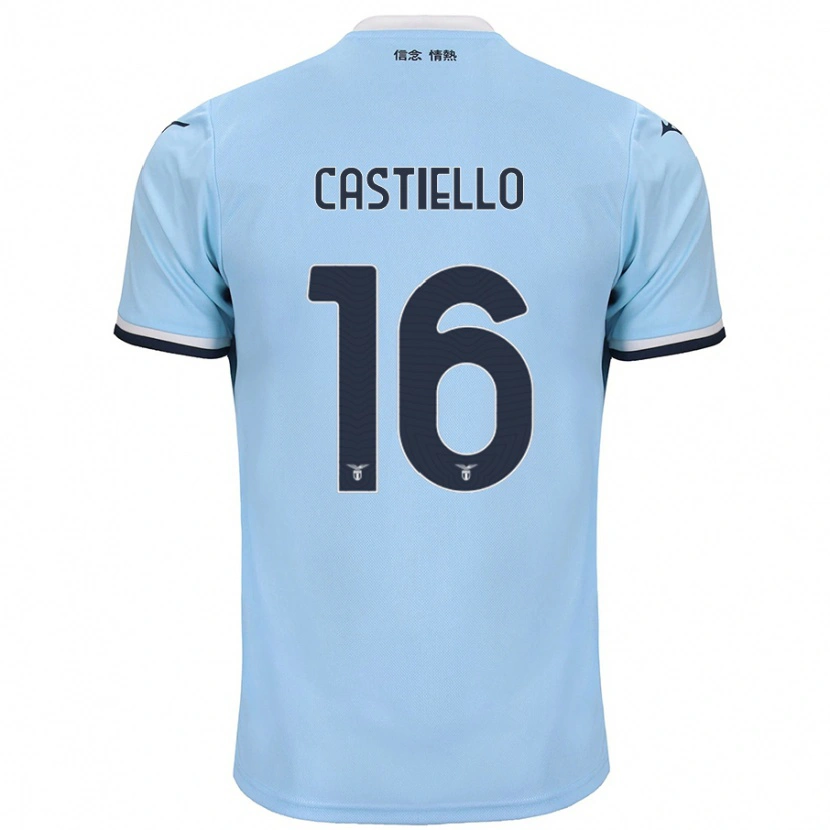 DanxenキッズAntonietta Castiello#16青ホームシャツ2024/25ジャージーユニフォーム
