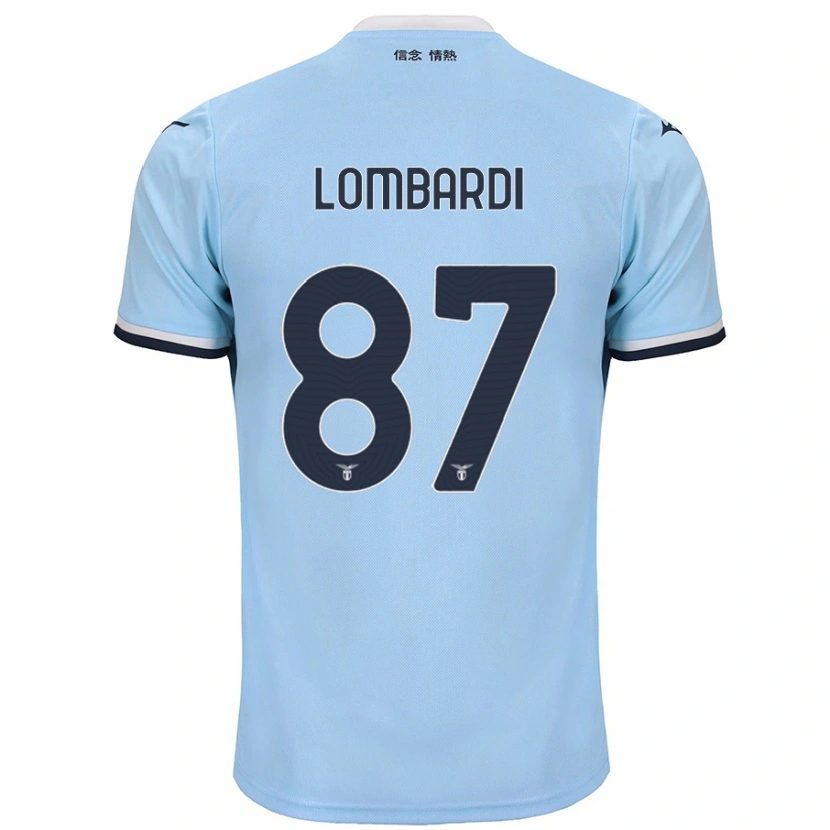 Danxenキッズクリスティアーノ・ロンバルディ#87青ホームシャツ2024/25ジャージーユニフォーム