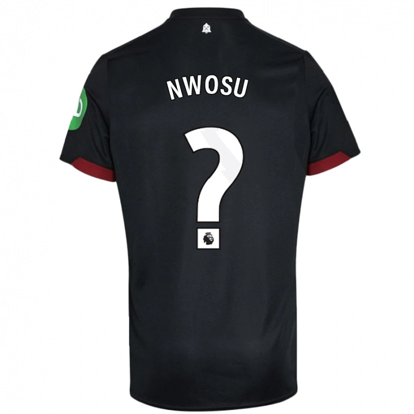 DanxenキッズChinaza Nwosu#0黒 白アウェイシャツ2024/25ジャージーユニフォーム