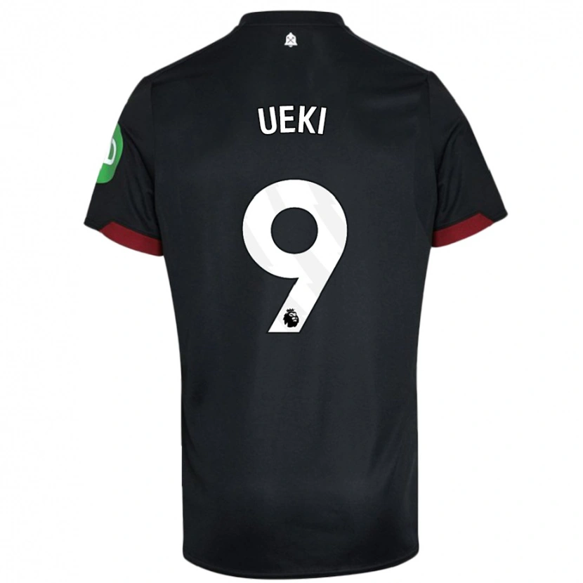 Danxenキッズ植木理子#9黒 白アウェイシャツ2024/25ジャージーユニフォーム