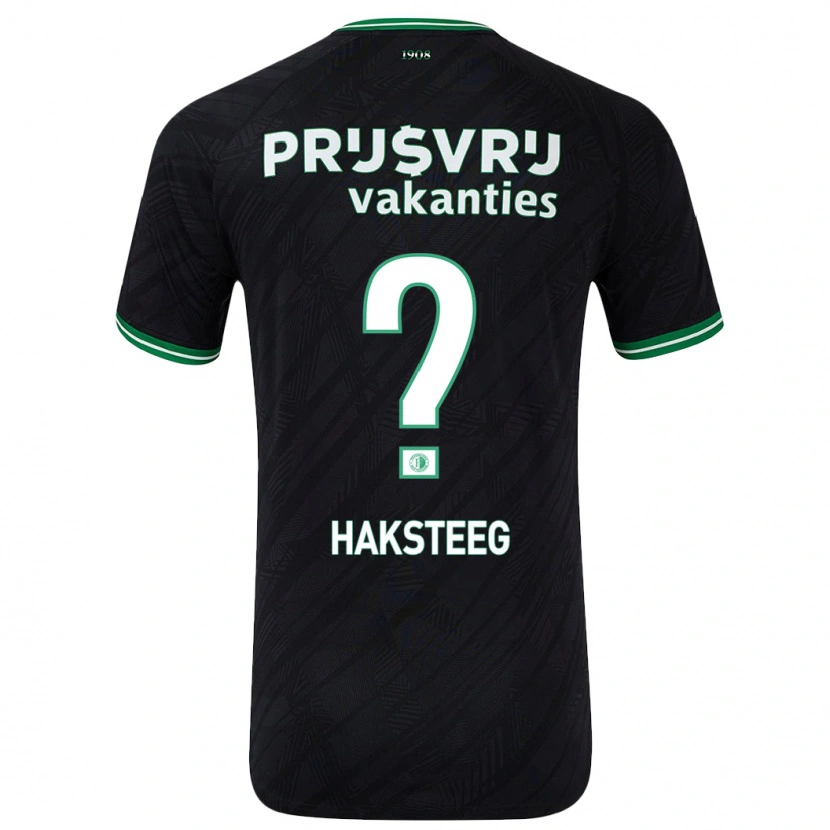 DanxenキッズTim Haksteeg#0黒緑アウェイシャツ2024/25ジャージーユニフォーム