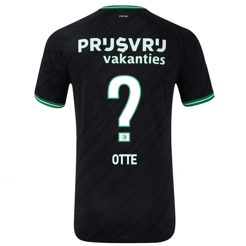 DanxenキッズBjörn Otte#0黒緑アウェイシャツ2024/25ジャージーユニフォーム