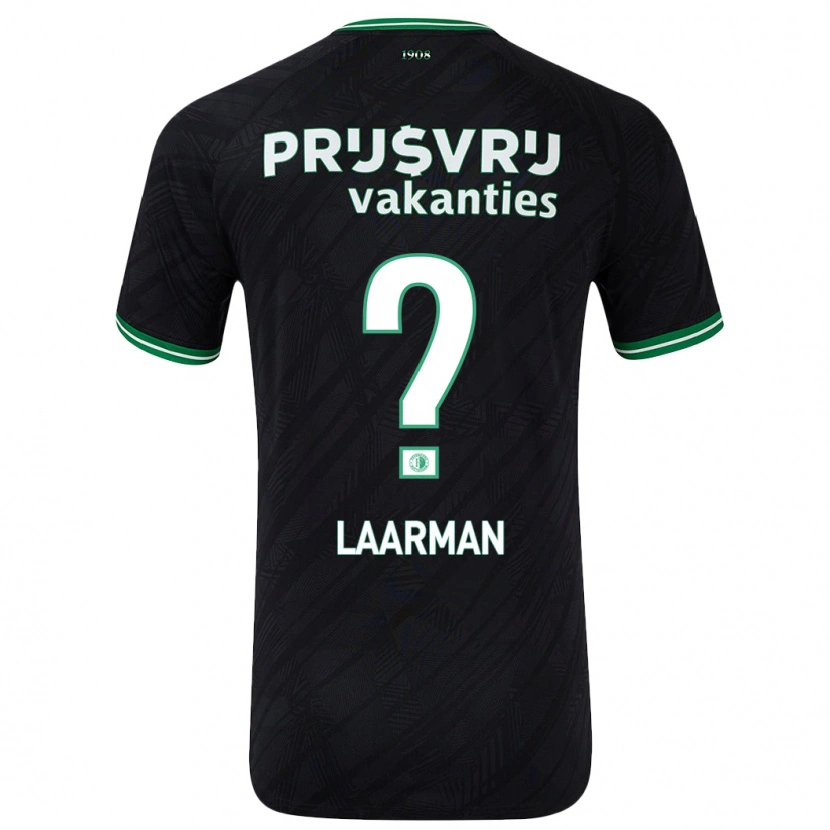 DanxenキッズJimmi Laarman#0黒緑アウェイシャツ2024/25ジャージーユニフォーム