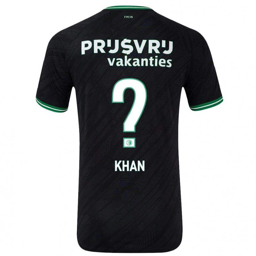DanxenキッズKevin Khan#0黒緑アウェイシャツ2024/25ジャージーユニフォーム